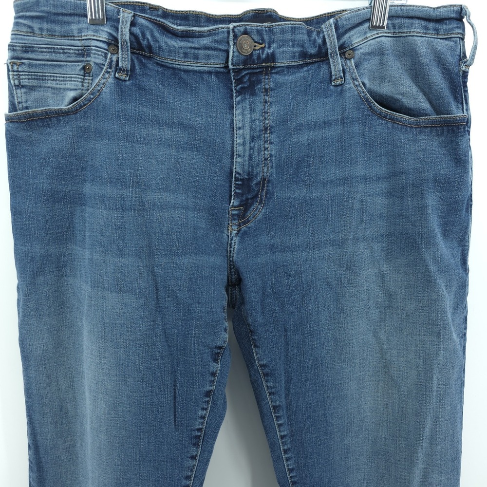 Mavi Zach Straight Leg Jeans Mens 38x32 Blue Denim Cotton Blend Comfort Stretch - Picture 2 of 12